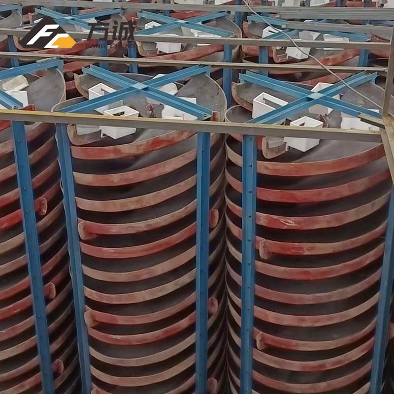 Wear-Resistant Newly Plastic Spiral Chute for Gold/Tungsten Fine Ore Anti-Static HDPE Spiral Chute with Ultra-Smooth Surface